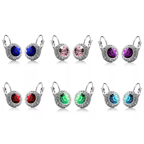 ❤️gorgeous pink  zircon gemstone rhinestone silver - Picture 2 of 2